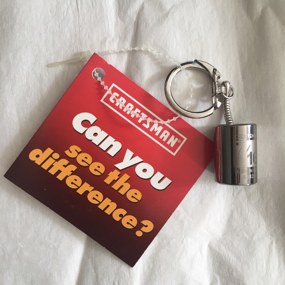 Craftsman Easy to Read Laser Marked Socket Keychain